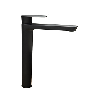 Смеситель высокий для раковины чаши однорычажный ALEXIA 3602 матовый черный (XL)