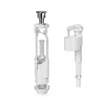 Комплект арматуры EKO 15 однокнопочный, старт/стоп, нижний клапан, BERGES