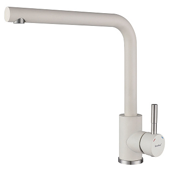 GRANFEST QUARZ Смеситель для кухни Г-обр. D-35мм (песочный)