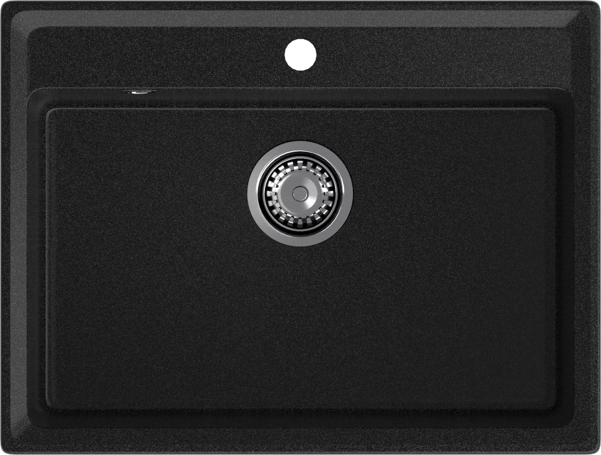 GRANFEST Мойка композит LEVEL, GF-LV-660, чаша 660*500, графит