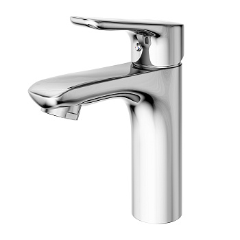 Selena Смеситель для умывальника,монолит.излив ,р/ОД,хром, LM, LM0806C