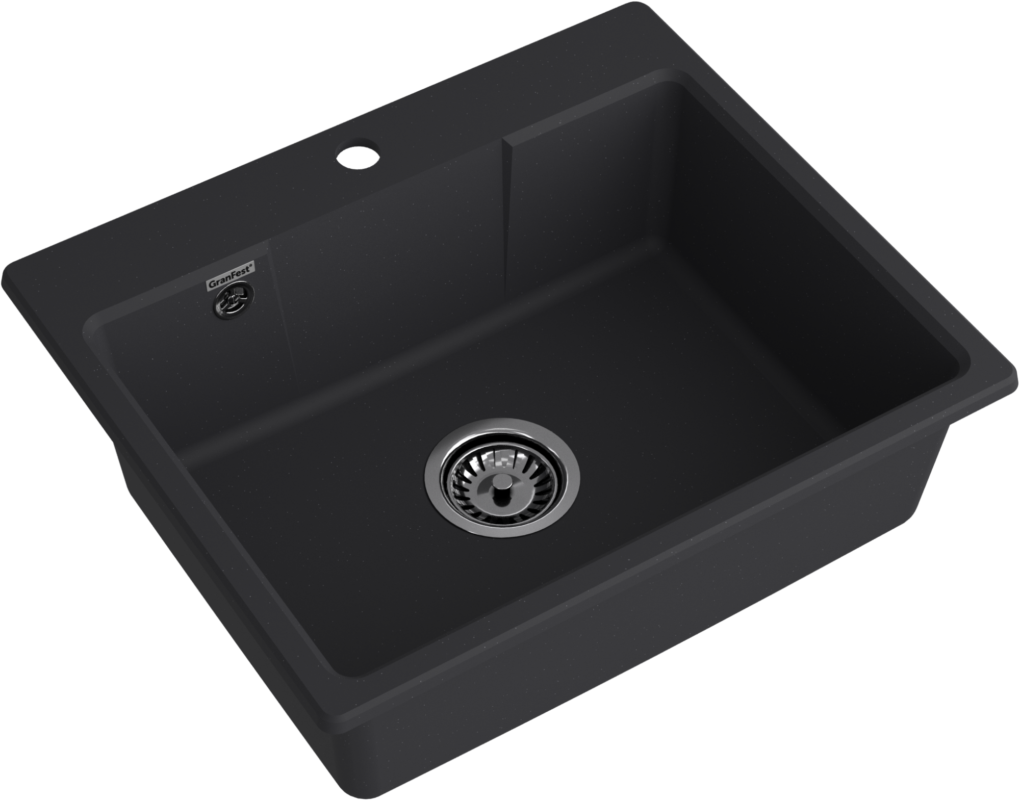 GRANFEST Мойка URBAN 658  1-чаша 580*490мм черный арт.GF-UR-