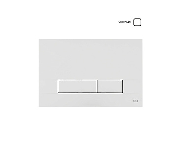 Панель механ. двойная Narrow, пластик, белый, OLI