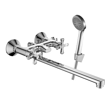 DR52 Смеситель для ванны, пов.излив 272мм, р/ДВ, хром, DR, DR52043