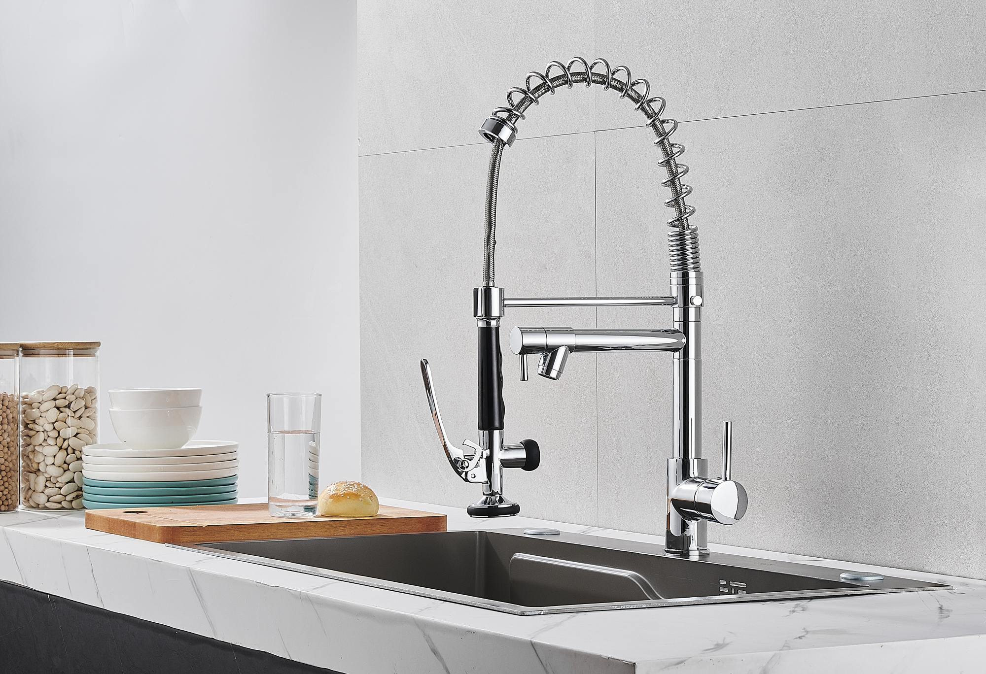 Смеситель для кухни с душирующим устройством ПРОФСАН ПСМ-104-39 тип См-МОЦЩБА