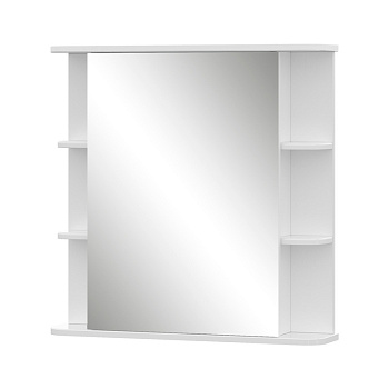 Шкаф зеркальный Onda 70, подвесной, белый, VOLNA