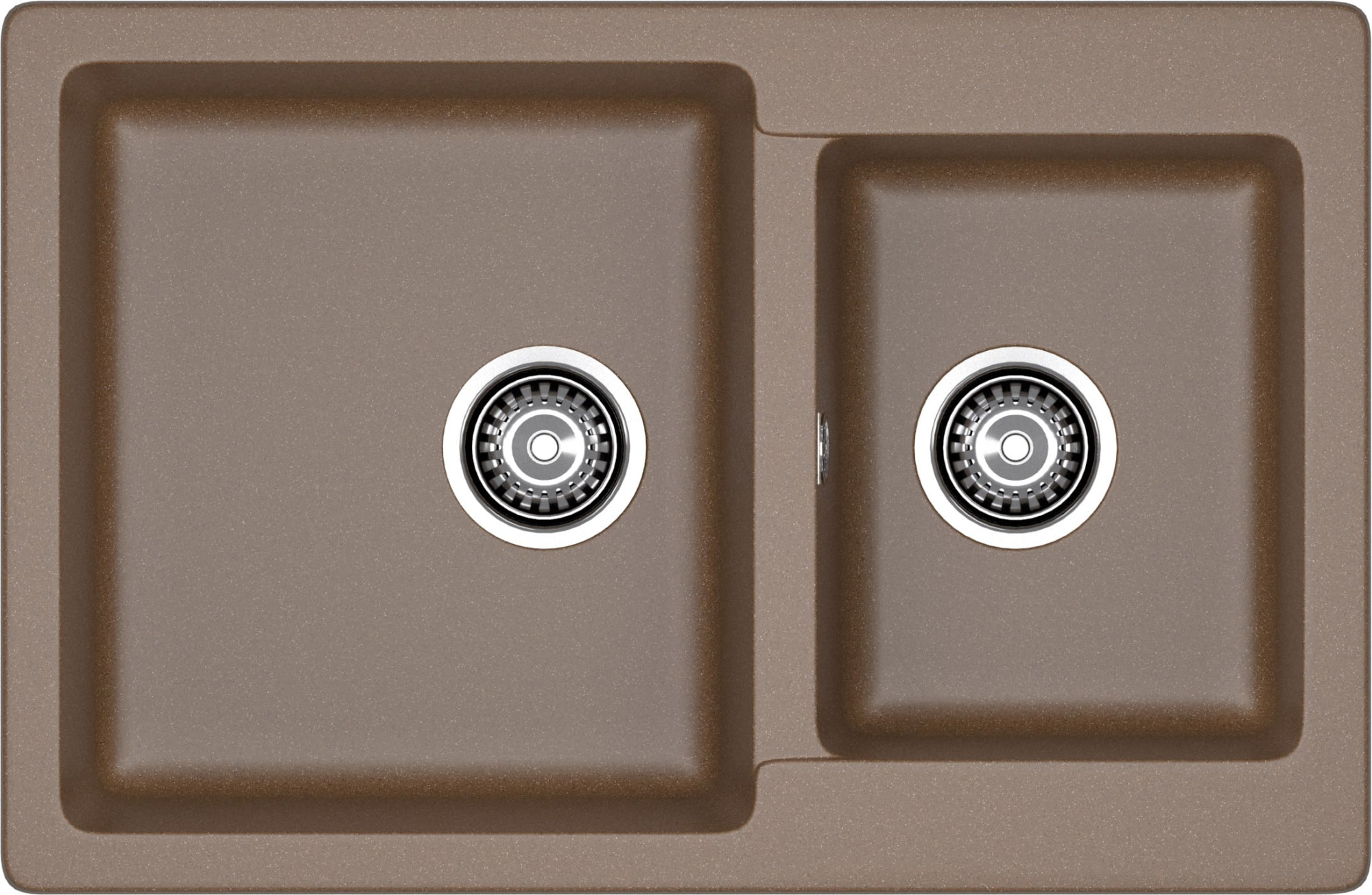 GRANFEST Мойка композит PRACTIK GF-P--780K  2 чаши 780*510 мм  терракот  арт.GF-