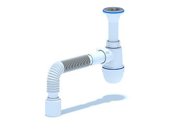 Сифон Ани 1 1/4"* 40с гибкой трубой 40х50, ANI PLAST