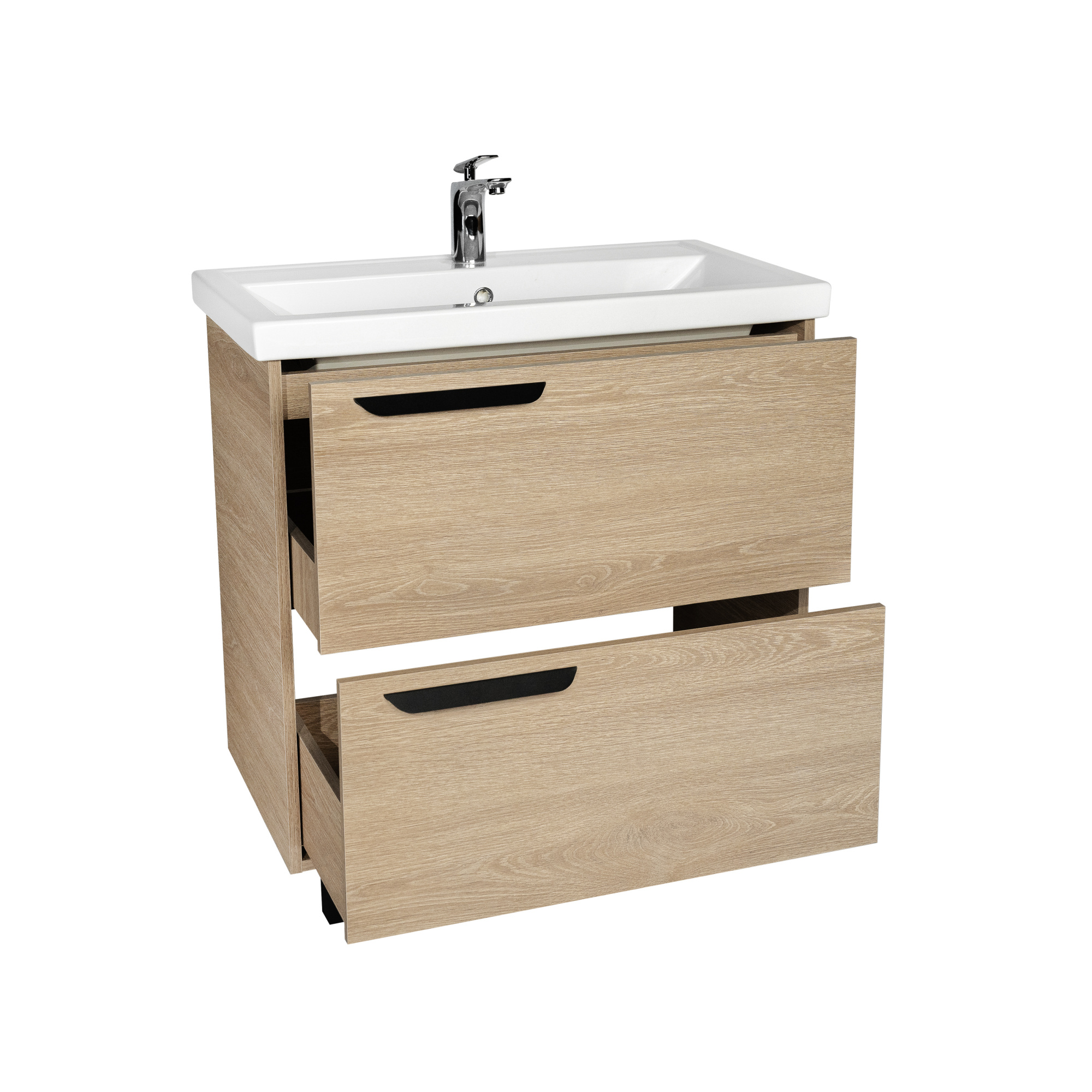 Тумба под раковину VIANT КЕЛЬН 80 напольная светлое дерево (VKEL80FOSD-T2Y)