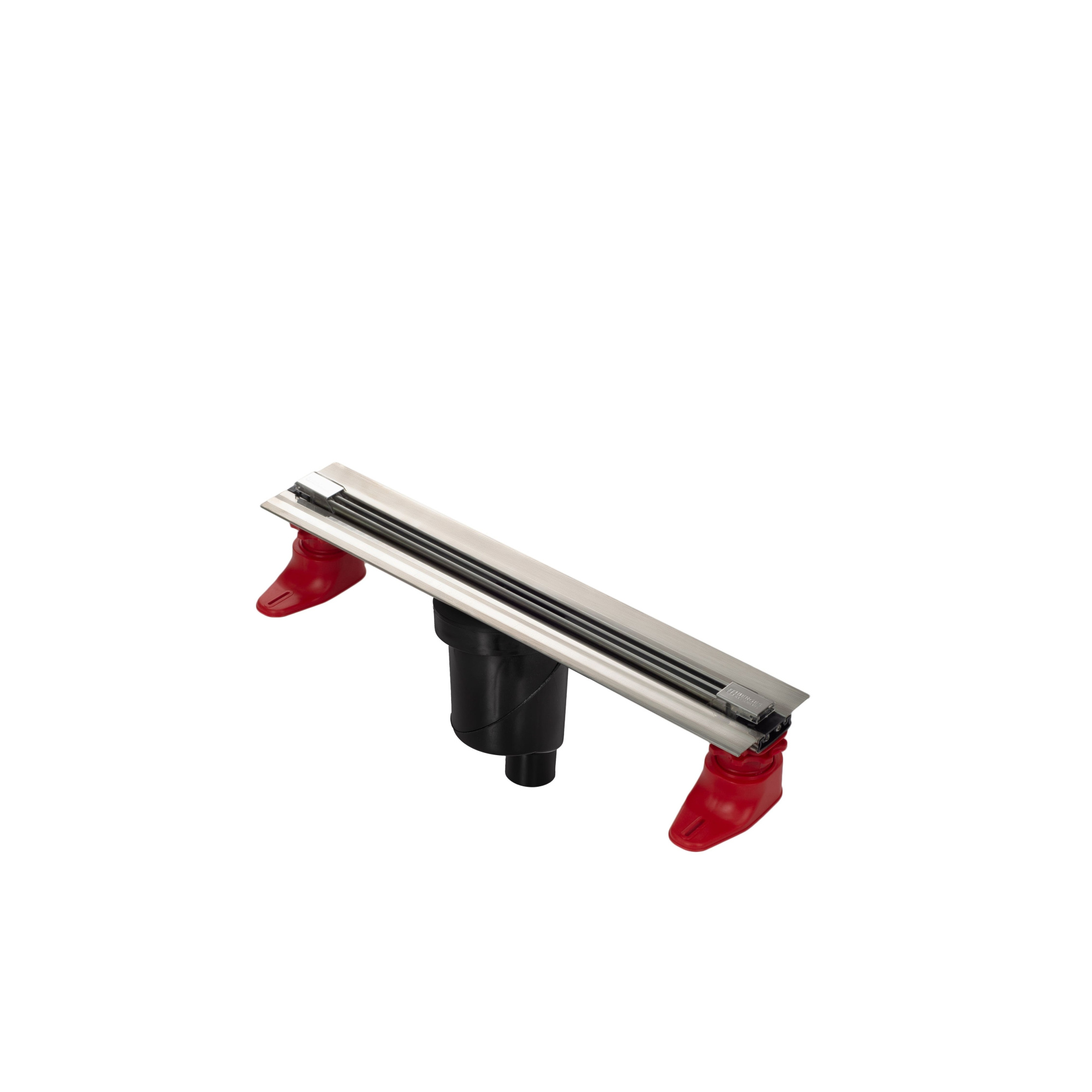 Желоб водосток SUPER Slim 400, матовый хром, S-сифон D50/105 H50 вертикальный, BERGES