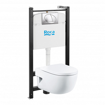 MERIDIAN COMPACT Комплект 4 в 1 (инсталляции+подв. унитаз+сиденье с механизмом Soft-Closing+смывн