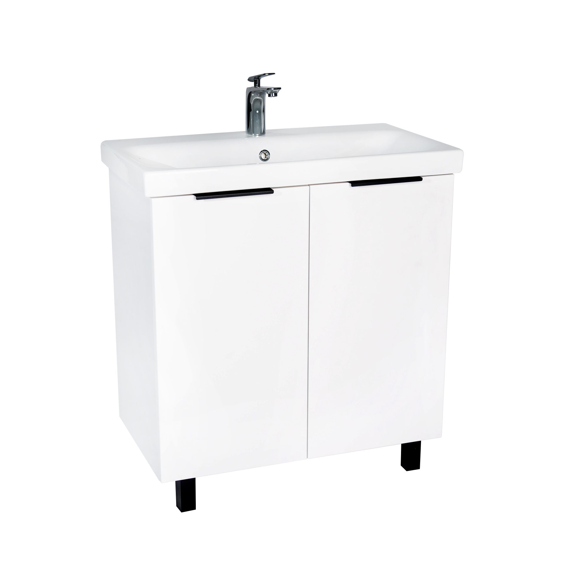 Тумба под раковину VIANT БЕРЛИН 80 напольная белый (VBER80MDBEL-T2ST)