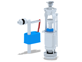 Набор с боковой подводкой АНИ Пласт WC6050M 1/2 дюйма с пластиковым штуцером эконом кнопка металл