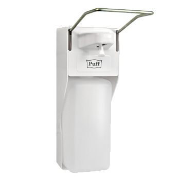 Локтевой дозатор для жидкого мыла и дез. растворов, 1000 мл, Puff-8197, пластиковый