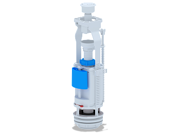Арматура сливная с двойной белой кнопкой, ANI PLAST