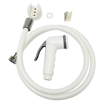 Лейка гигиенического душа СЛАВЕН СЛ-ЗП-029 со шлангом и держателем, белый