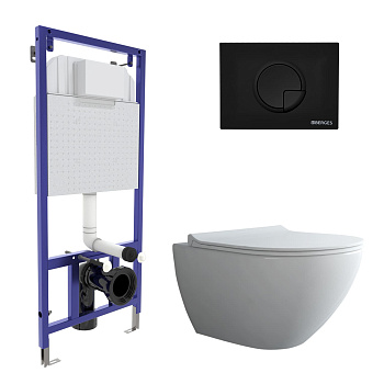 Комплект: инсталляция NOVUM, кнопка R5, унитаз PUMA Rimless 51 см, сиденье дюропласт Toma Slim SO, B