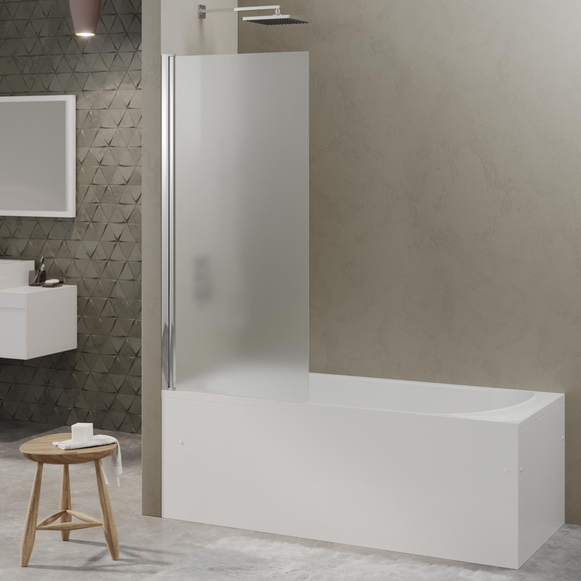 Душевая шторка RIVER S 900 матовое стекло, BERGES