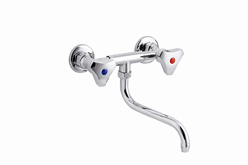 Смеситель для кухни ПРОФСАН ПСМ-108-К80 СТАНДАРТ-Б настенный тип См-МДРНр