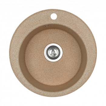 Мойка кухонная ШЕЛЛИ 50, круглая, песочный