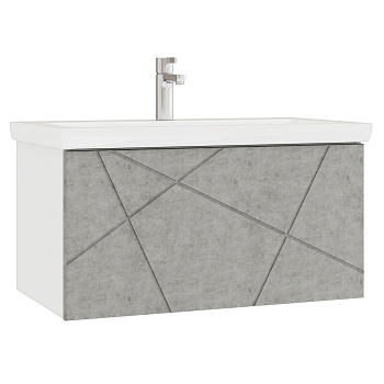 Тумба под раковину VIGO Geometry 80 подвесная бетон (035 бетон)