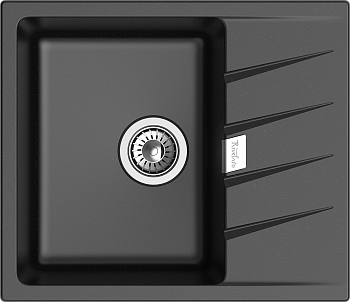 RIVELATO Мойка RAUM 58  1-чаша 580*500мм nero арт.