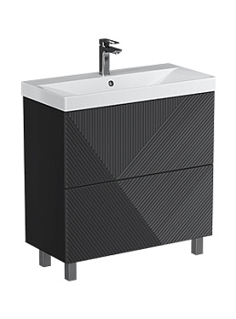 Тумба под раковину VELVEX Edge 700-0-2 (9696) графит