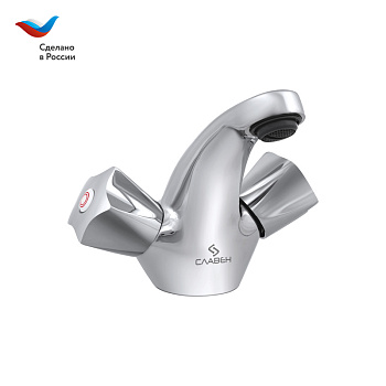 Смеситель для раковины СЛАВЕН Город СЛ-ДВ-Е10 хром