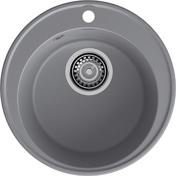 GranFest QUARZ (ECO-08) Мойка чаша D=480мм (темно-серый)