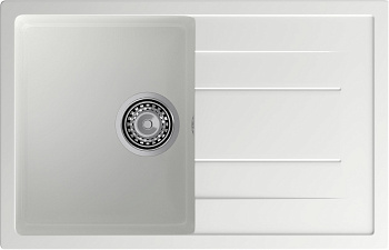 GRANFEST Мойка композит QUADRO GF-Q--780L  чаша с крылом 780*500 мм  иней арт.GF-