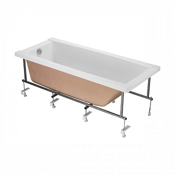 Монтажный комплект для ванны САНТОРИНИ 170х70 см. (рама, слив-перелив с сифоном, крепеж к стене, кре