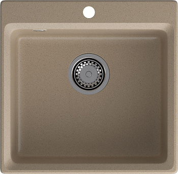 GRANFEST Мойка композит LEVEL, GF-LV-510, чаша 510*500, песочный