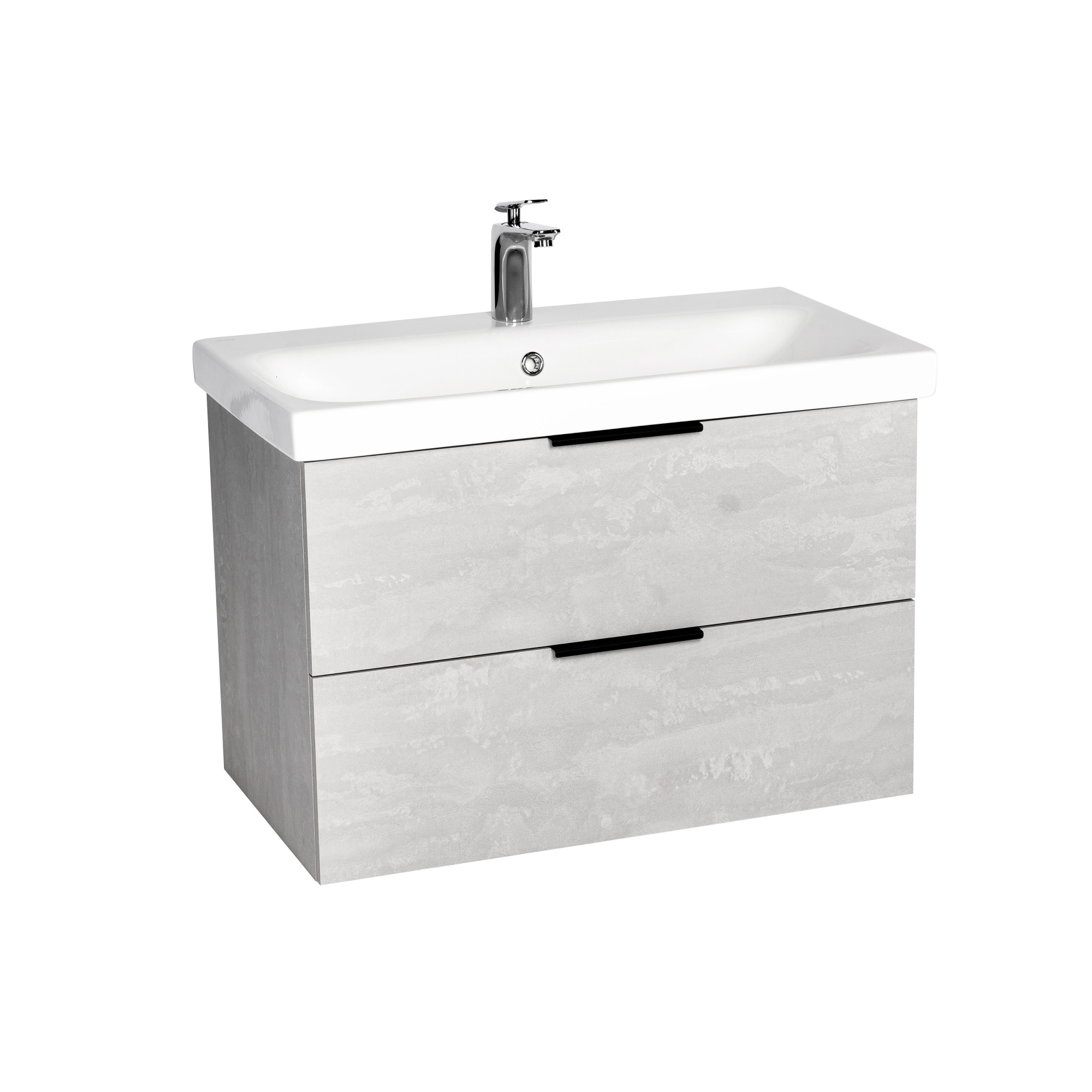 Тумба под раковину VIANT БЕРЛИН 80 подвесная цемент (VBER80MDC-T2YP)