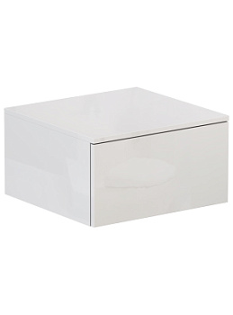 Тумба Unit 50, подвесная, 1 ящ., белый глянец