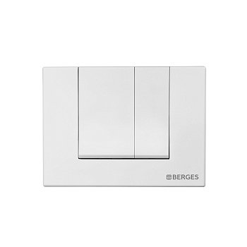 Кнопка  для инсталляции NOVUM S4, Soft Touch белая, BERGES