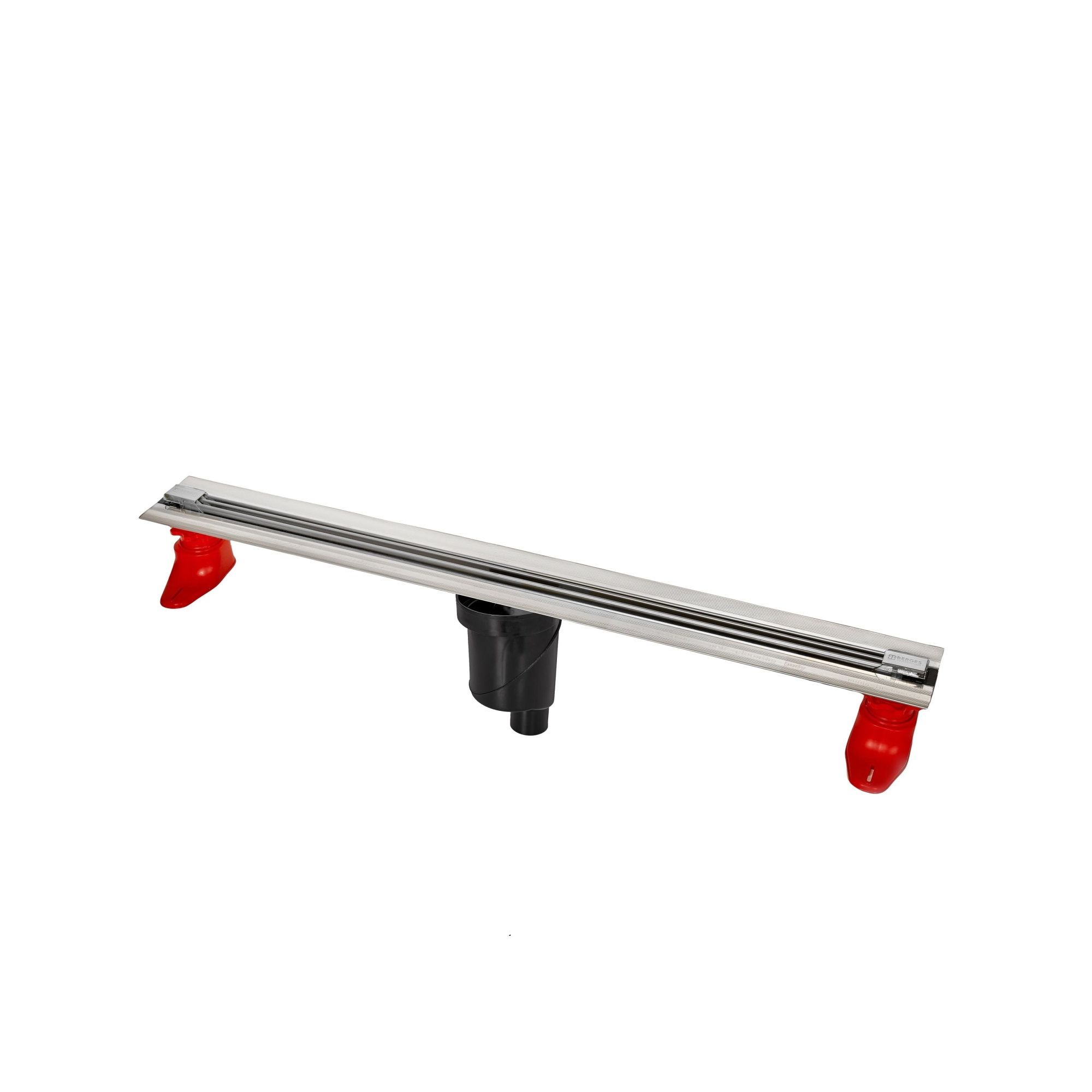 Желоб водосток SUPER Slim 800, матовый хром, S-сифон D50/105 H50 вертикальный, BERGES