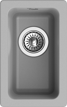 RIVELATO Мойка BERKANA 25 подст.монтаж 1-чаш 305*455 grigio metallizzato арт.