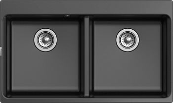 RIVELATO Мойка AXEL 90-2D  2-чаши 870*520мм nero арт.