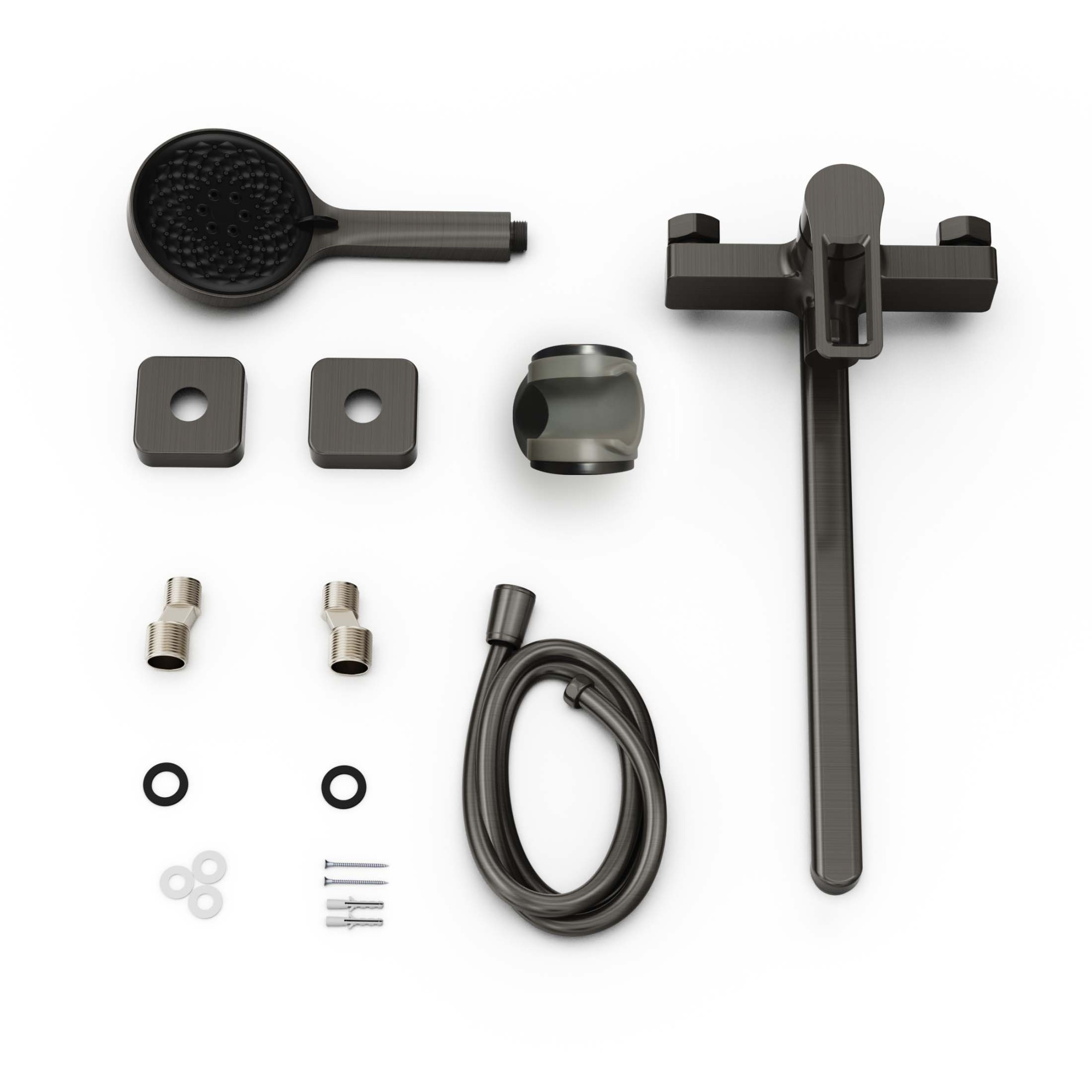 Смеситель для ванны TOKITO KOBE вороненая сталь (TOK-KOB-1015)