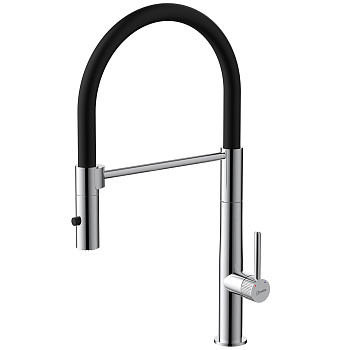 Смеситель Beluga LMF-8074B-C для кухни с гибким изливом