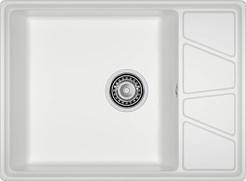 GRANFEST Мойка композит VERTEX, GF-V-680L, чаш+кр 680*500, иней