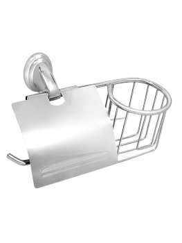Бумагодержатель и держатель дезодоранта  "Solinne", 15053, хром, Коллекция Classic