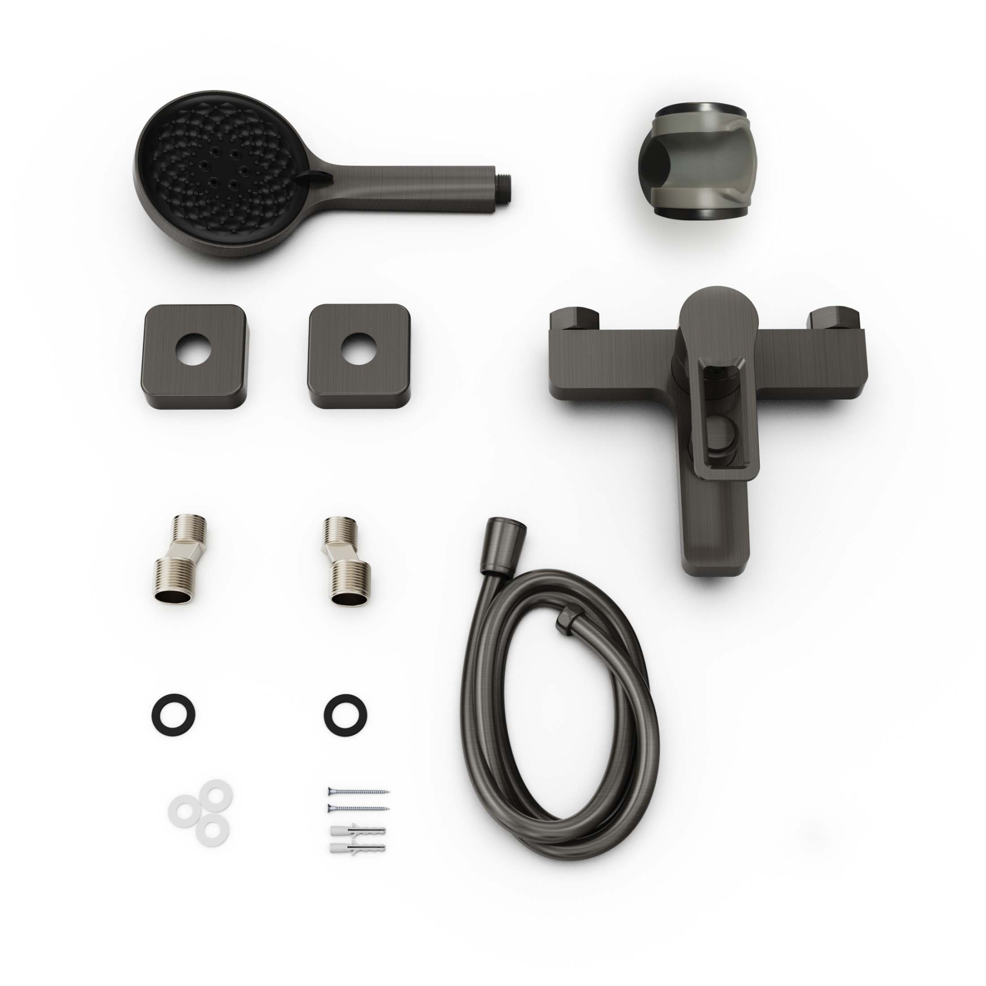 Смеситель для ванны TOKITO KOBE вороненая сталь (TOK-KOB-1014)