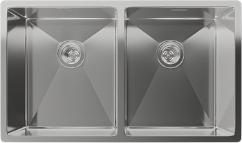 Rivelato Rinox 7444 U2 Мойка нерж.сталь 2 чаши 740*440*200 мм арт.7444 U2