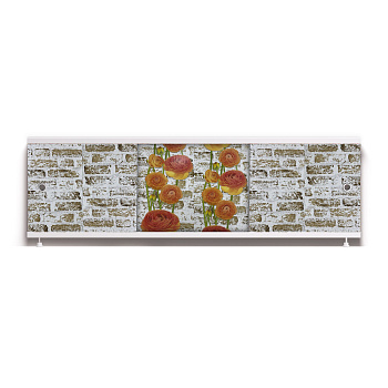 ОПТИМА_Decor Экран для ванны 170 см,ПВХ с офсетной печатью,(грация-012), ALAVANN