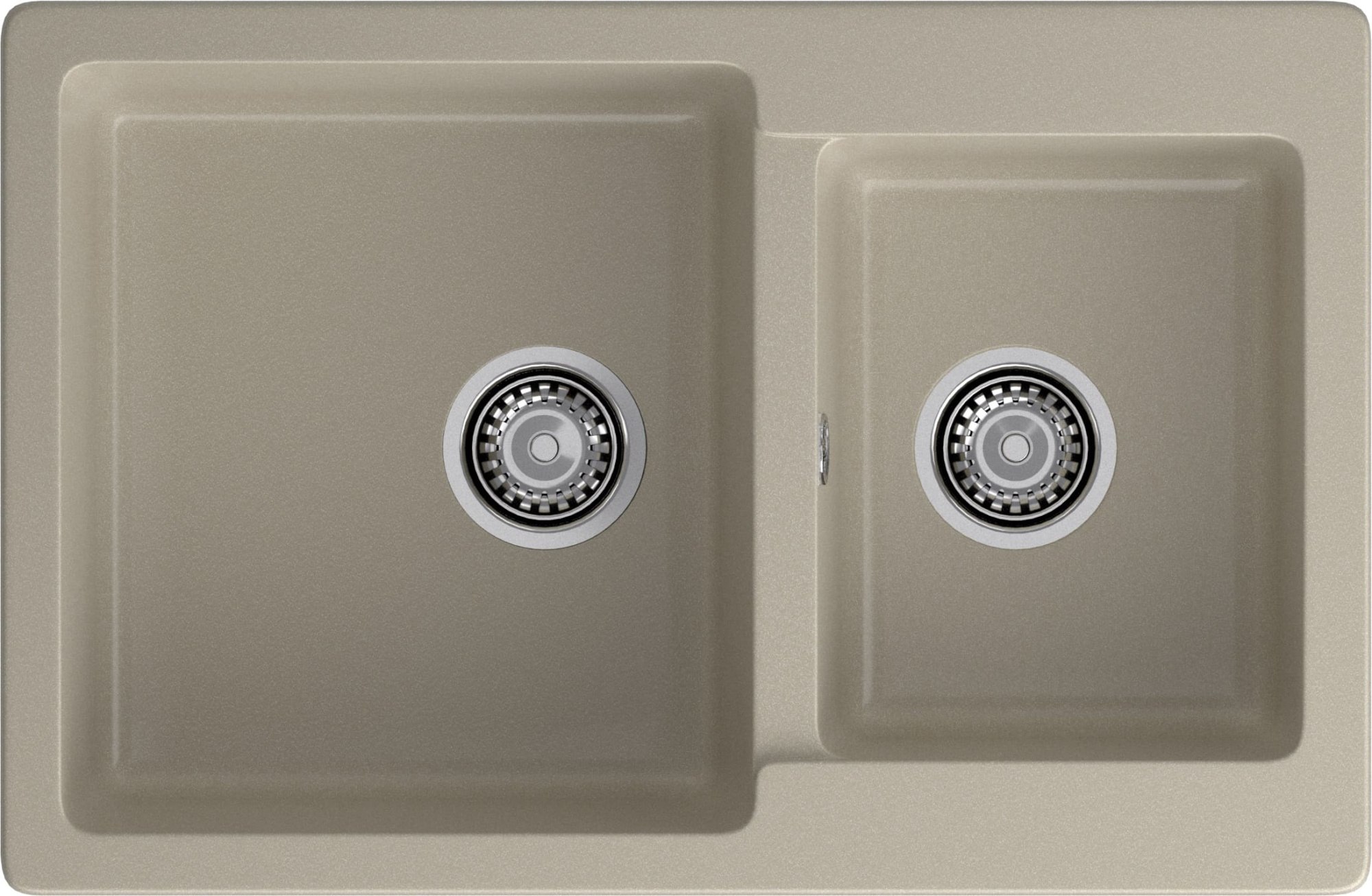 GRANFEST Мойка композит PRACTIK GF-P--780K  2 чаши 780*510 мм  топаз  арт.GF-