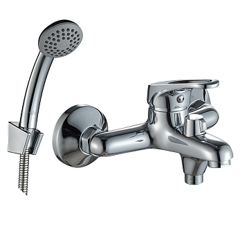 B35 Смеситель для ванны, монолитный излив 145мм, р/ОД, хром, ROS, B35-30