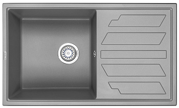 Кухонная мойка GRANULA (8601, АЛЮМИНИУМ)
