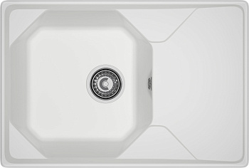 GRANFEST Мойка композит UNIQUE, GF-U-740L, чаш+кр 740*500, иней
