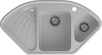 GRANFEST Мойка композит CORNER  GF-C--1040E угловая 1039*560мм  серый арт.GF-